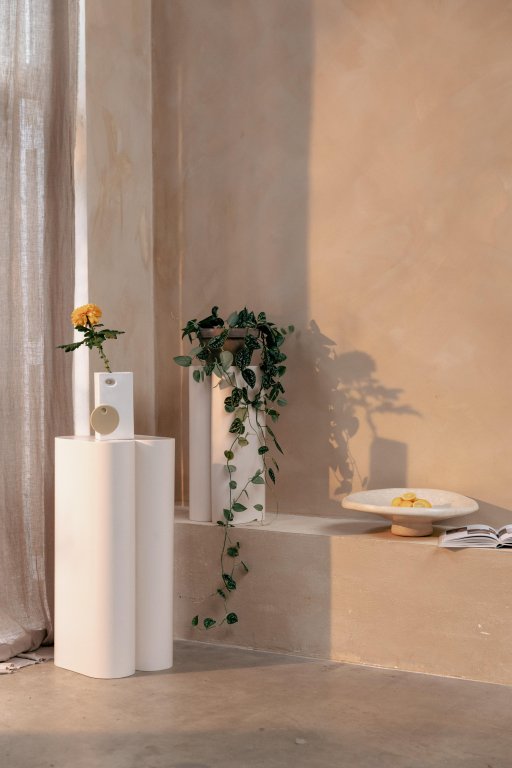 Zuiver Shape plantenstandaard set van 2 wit