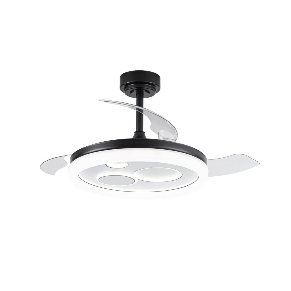 CristalRecord Plafondventilator Naira Ã 106 cm zwart