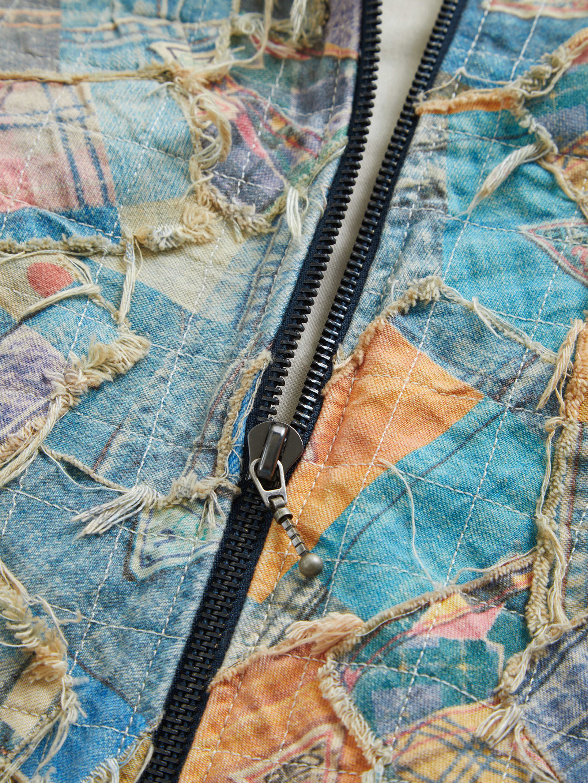 jaqueta jeans acolchoada