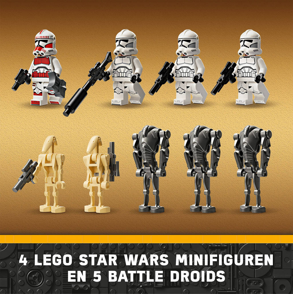 GoedClone Trooper & Battle Droid Battle Pack Bouwbaar The Clone Wars Speelgoed 75372