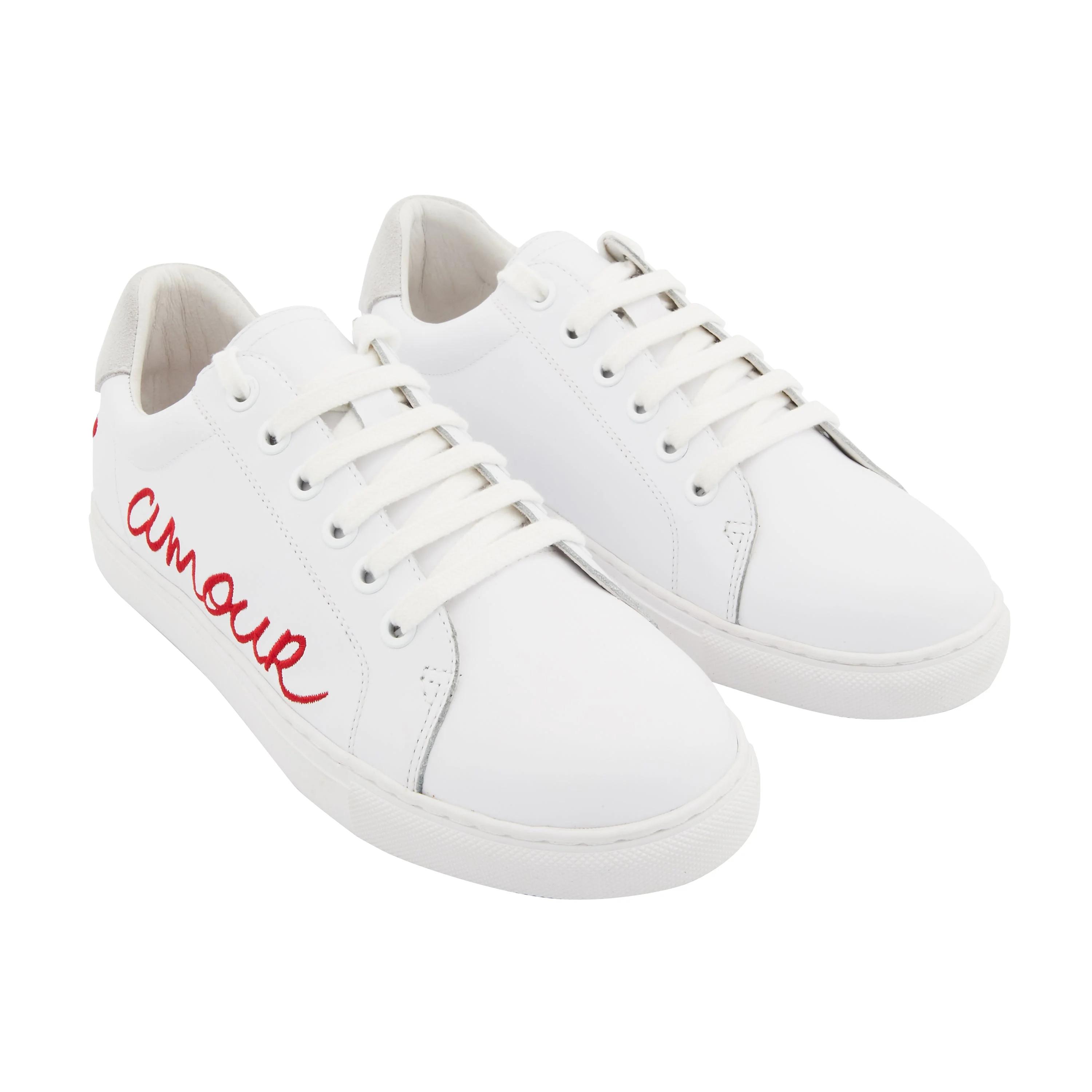 SIMONE AMOUR - Sneakers en cuir | Blanc