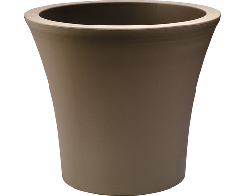 Lafiora City plantenpot, kunststof, Ø 40 cm, H 38 cm, bruin