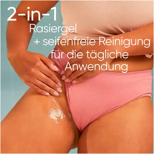Satin Care 2in1 Reinigungs- & Rasiergel für den Intimbereich