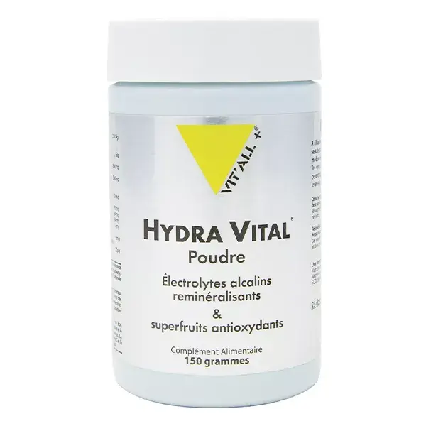 Vit'all+ HYDRA VITAL® Eletrólitos Alcalinas e Superfrutas Poudre 150g