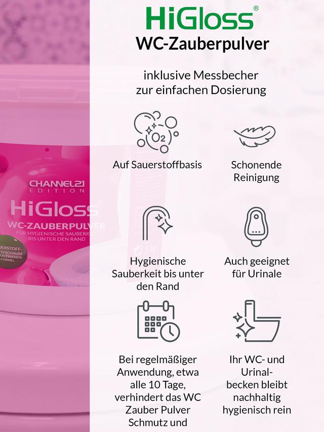 WC Zauber Pulver 5 kg mit Schmutzfinder