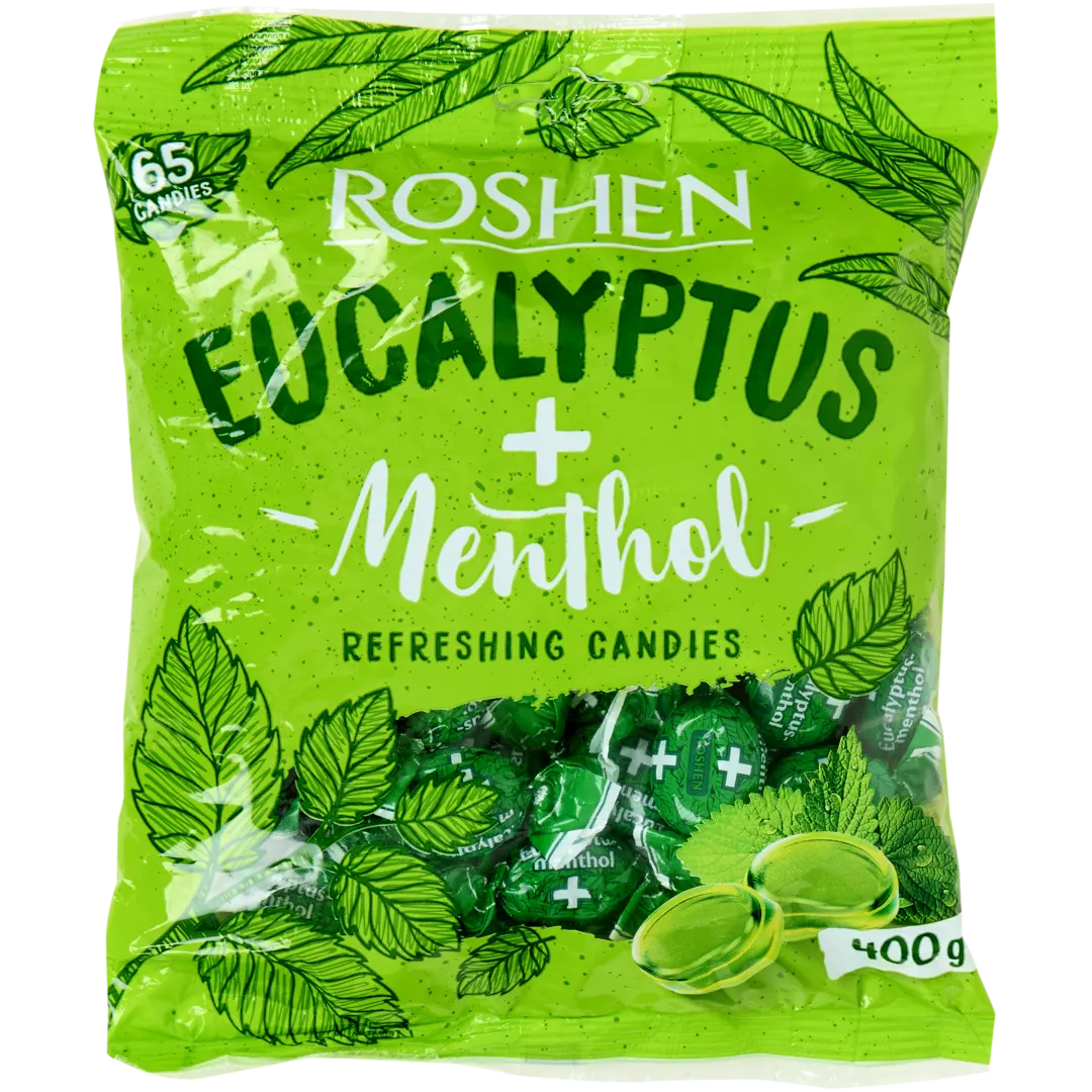Roshen keelpastilles Menthol-Eucalyptus 400 gram