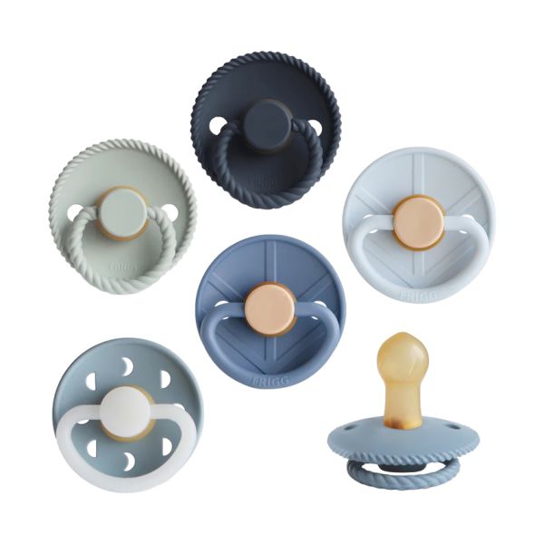 FRIGG Fopspenen - 6-Pack - Latex - 0-6 Mnd