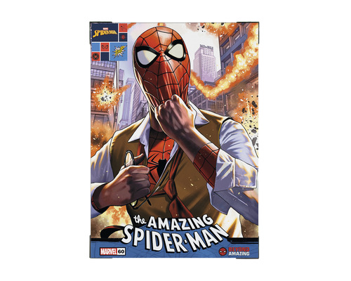 Canvas schilderij Spiderman The Amazing 50x70 cm