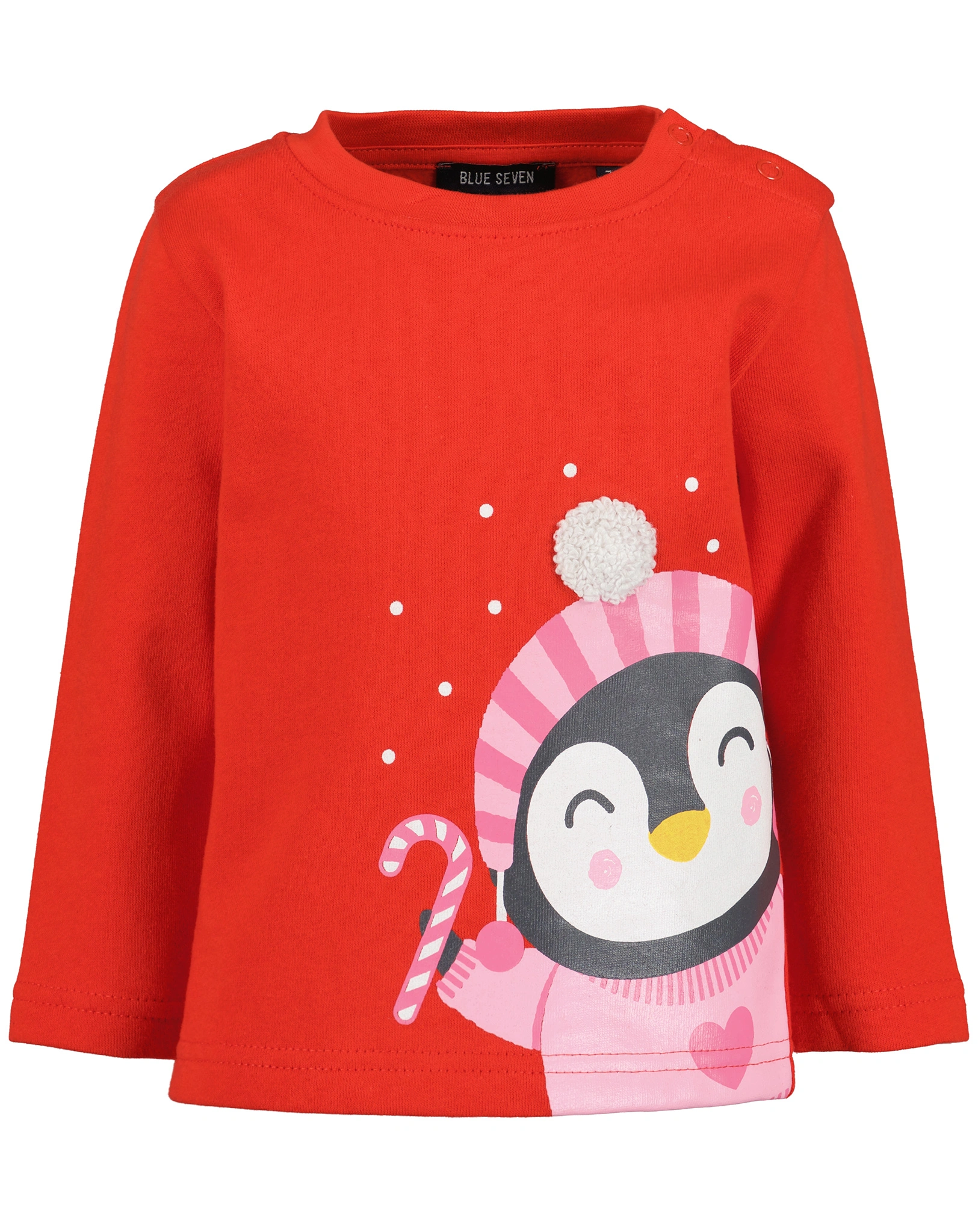 Sweatshirt HAPPY PENGUIN in tomate