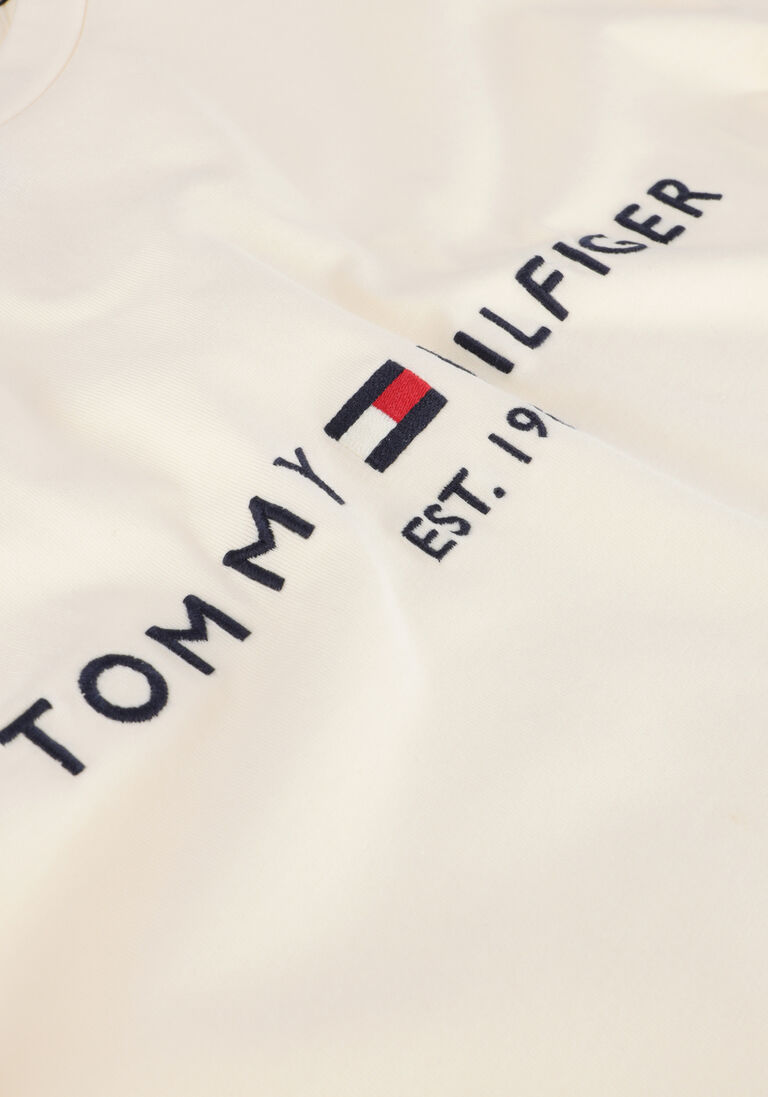 TOMMY HILFIGER beige tommy hilfiger t-shirt tommy logo tee