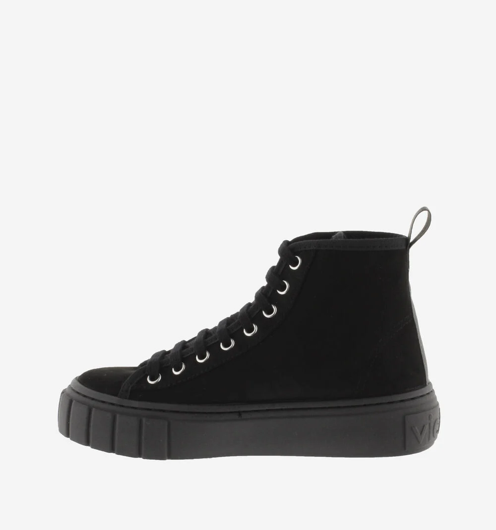 ABRIL RECYCLED FAUX SUEDE BOOTNEGRO