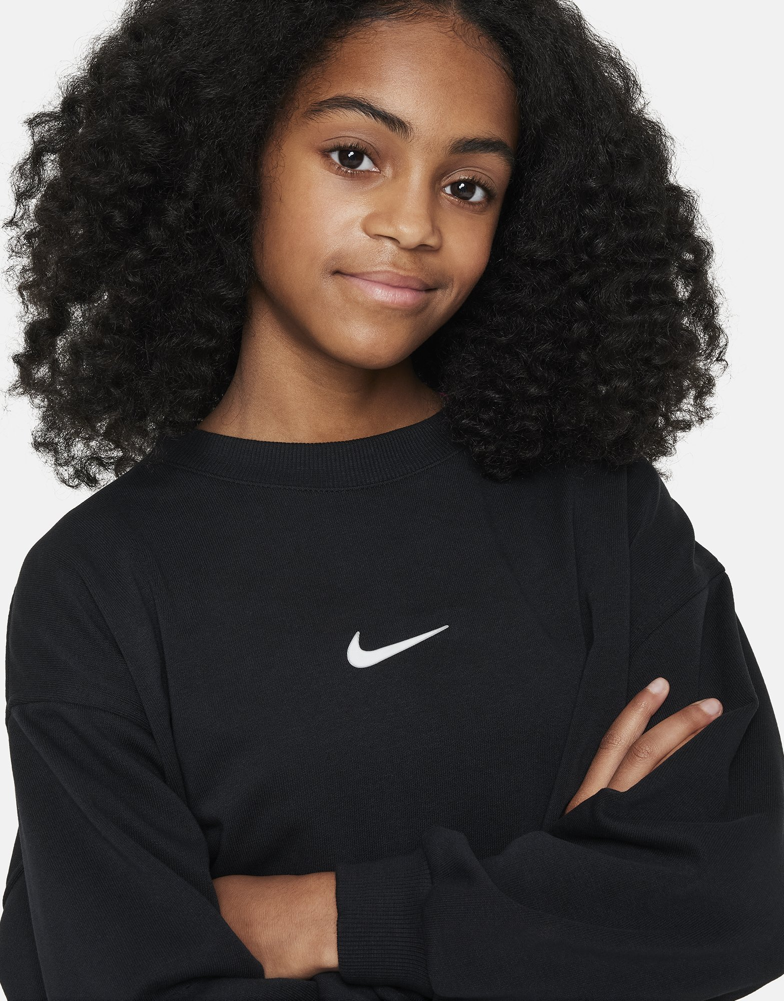 Nike Girls' Dance Fleece Crew Sweatshirt Junior