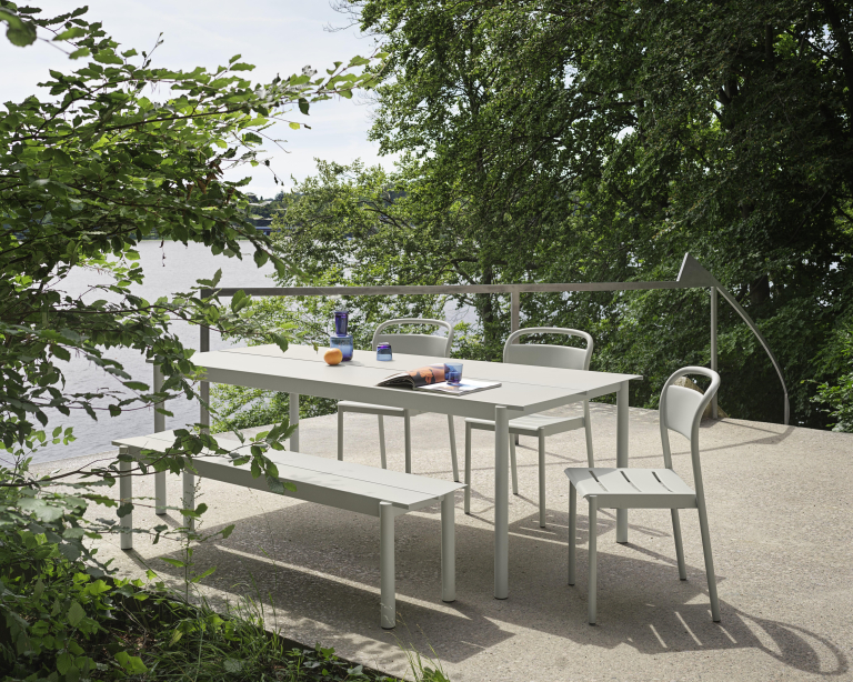 Muuto Linear Steel tuintafel 220x90 Black