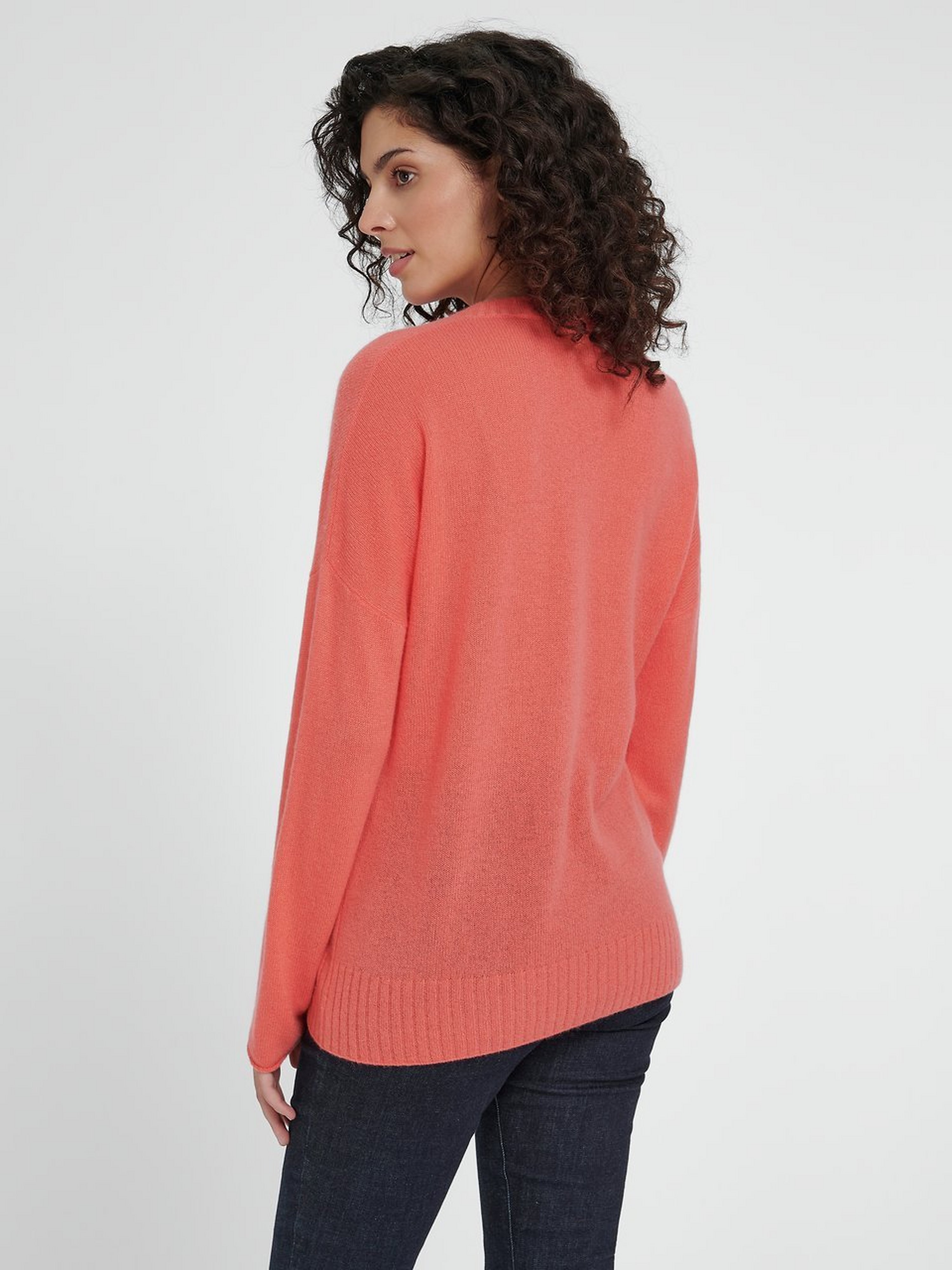 V-Pullover aus 100% Kaschmir
