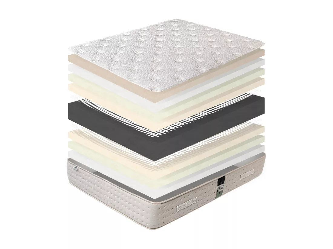 Matelas 90x190 cm, Purlux, 26cm, latex + Oreiller + Couette