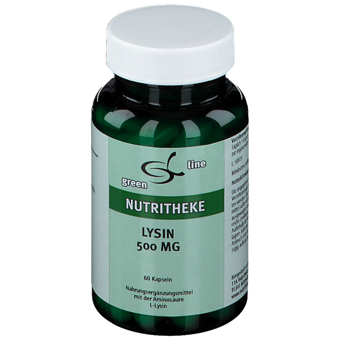 green line NUTRITHEKE Lysin 500 mg