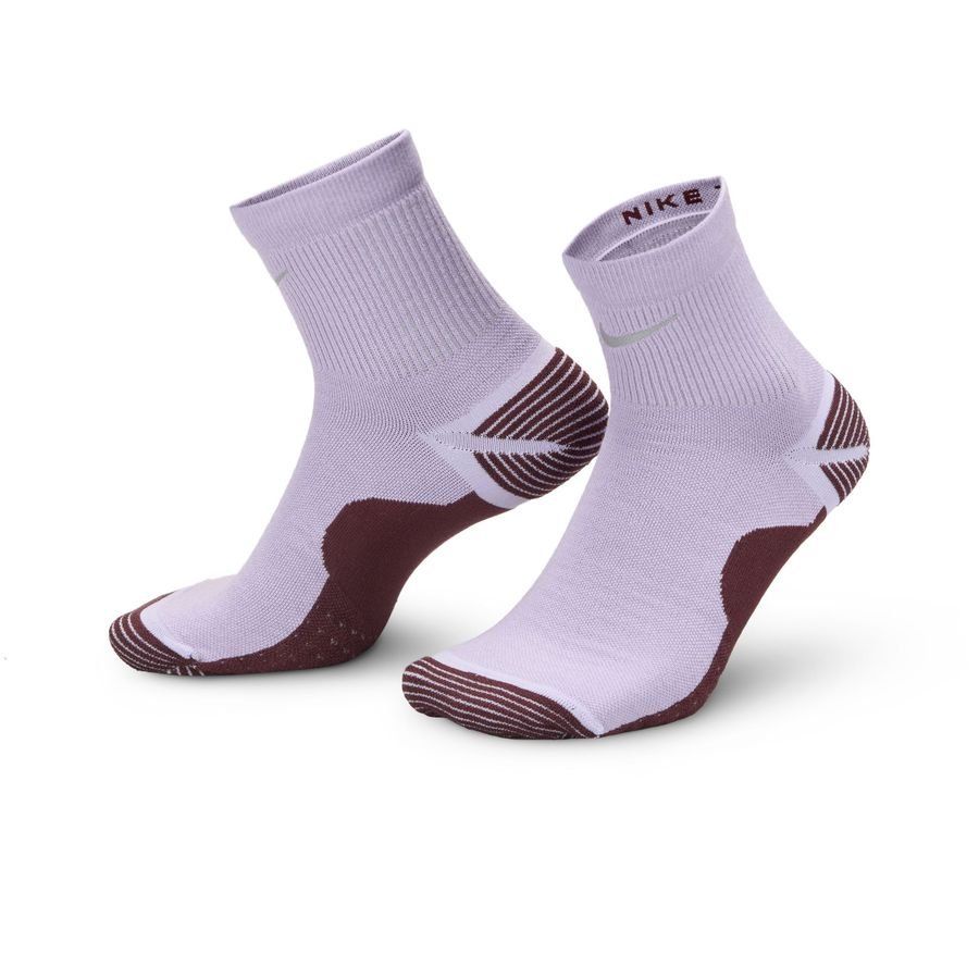 Nike Chaussettes Running Trail Run Cheville - Violet/Argenté