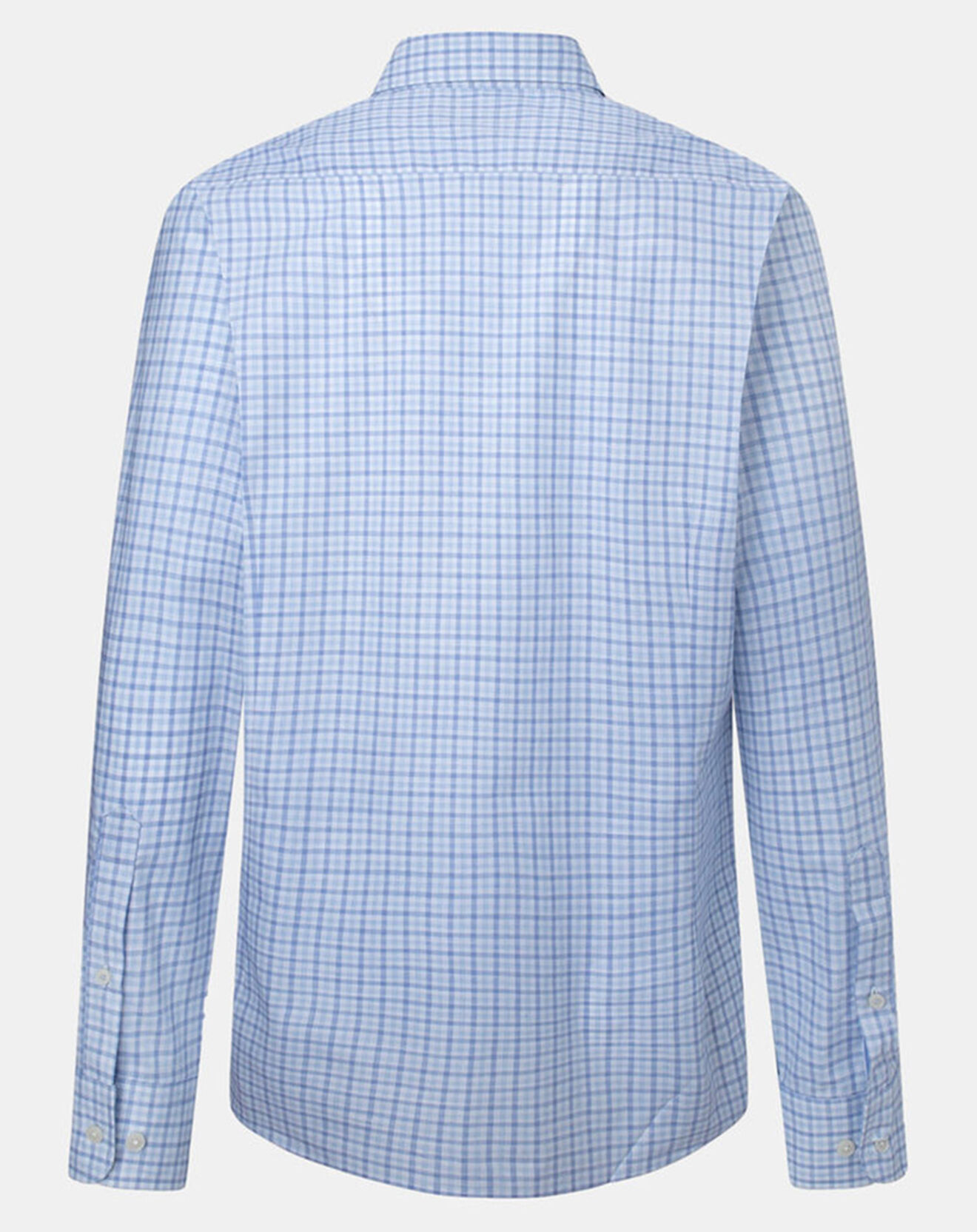 Hackett London Chemise Slim Fit à vichy tricolore bleu ciel