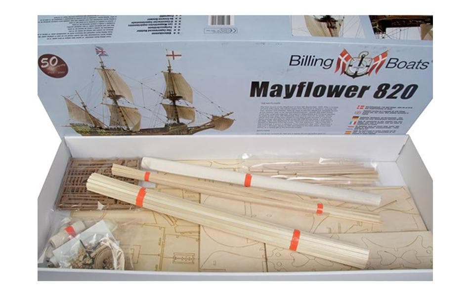 Bausatz Segelschiff Mayflower 650 mm 1:60<br>Detailgetreuer Segelschiff Modellbausatz