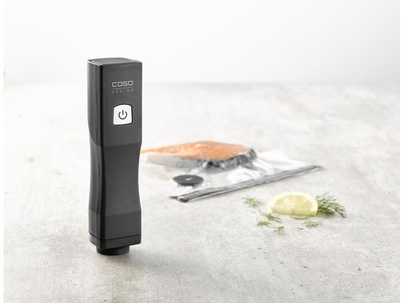 Caso Vakuumiergerät Vacu One Touch Schwarz Handvakuumierer-Set
