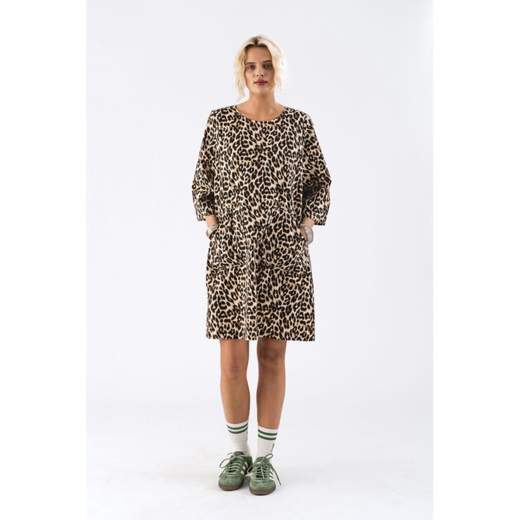 Lollys Laundry CarlaLL Short Dress SS Leopard print