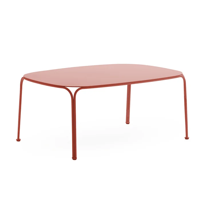 Kartell - Hiray Gartentisch niedrig, H 38 cm, rostrot