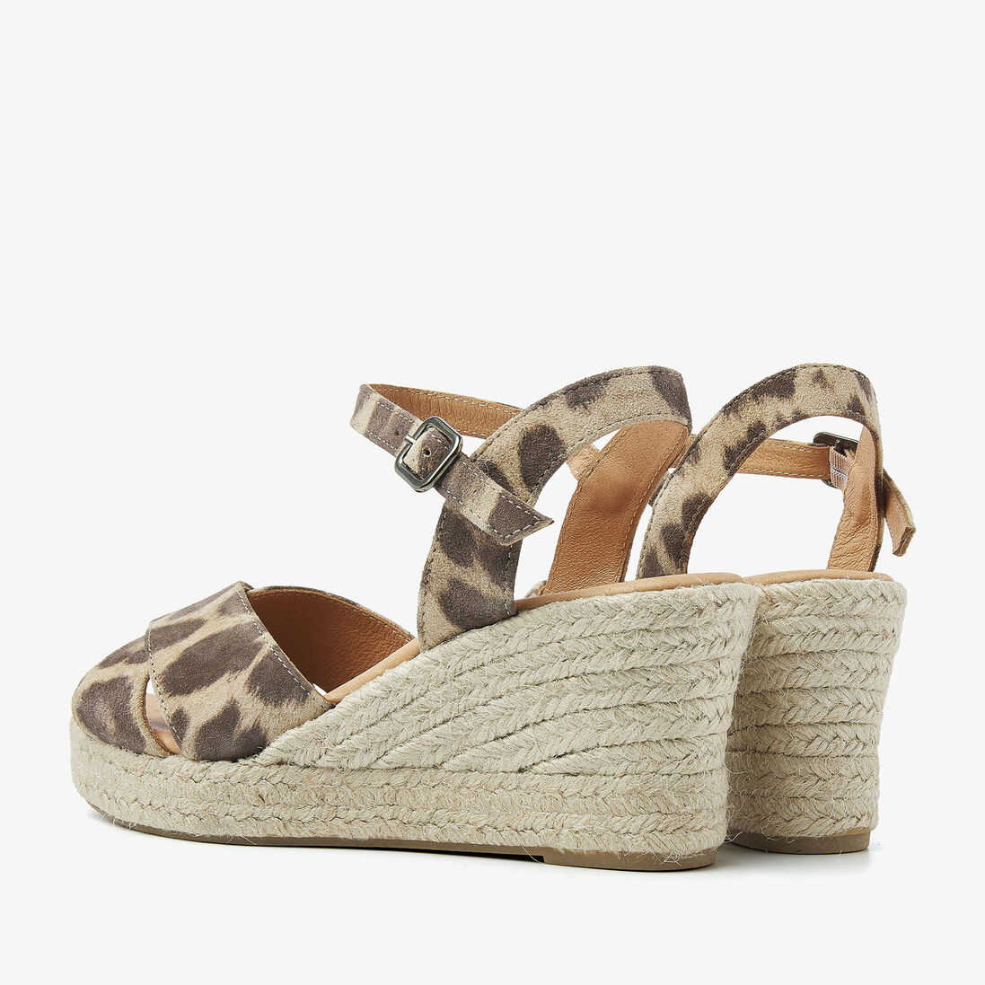 bruine via vai sandalen met hak luisa tiana