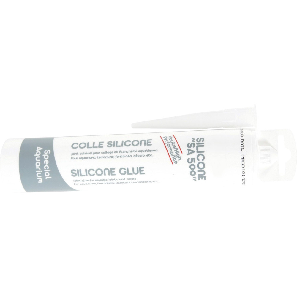 Colle silicone transparent pour aquarium terrarium 310 ml