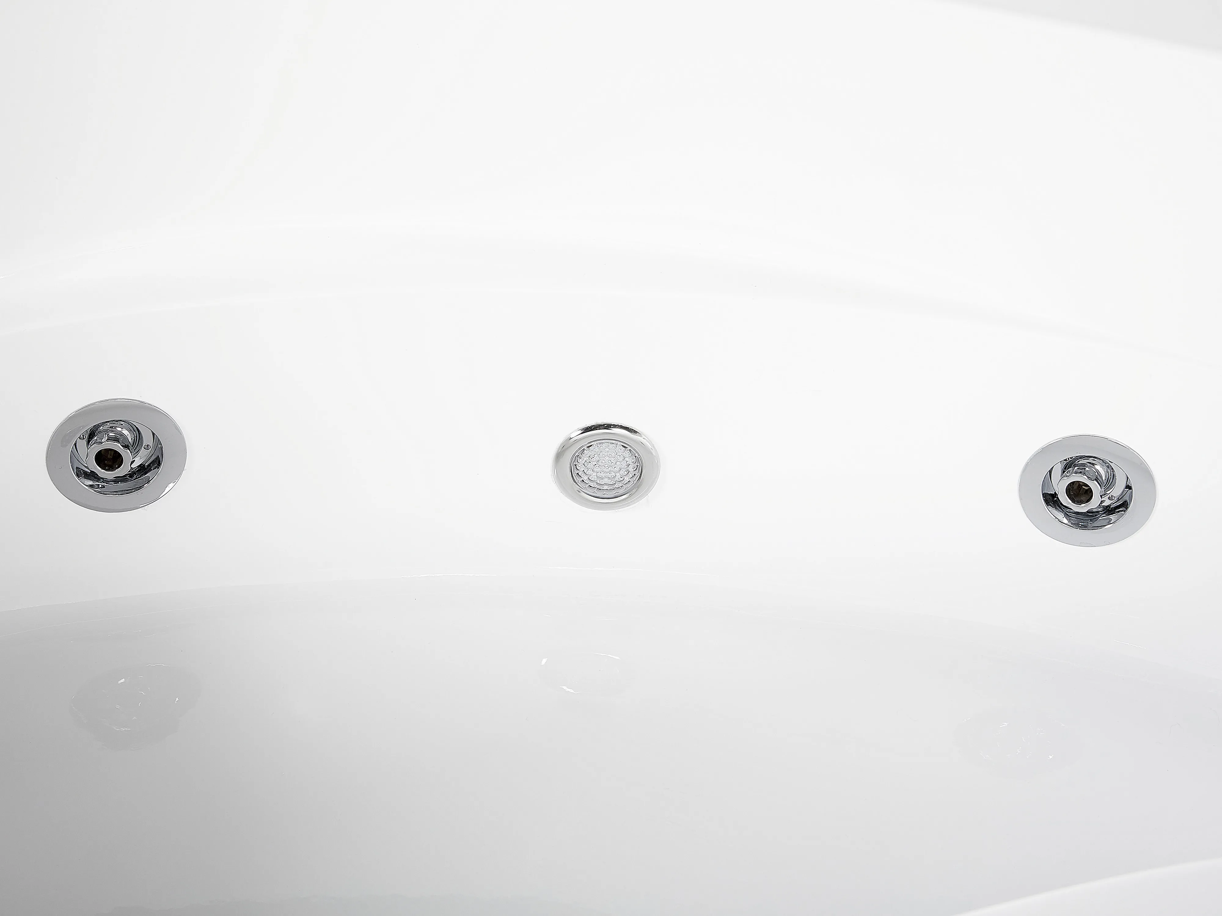 Hoek bubbelbad met LED NEIVA rechtszijdig 150 x 100 cm Wit