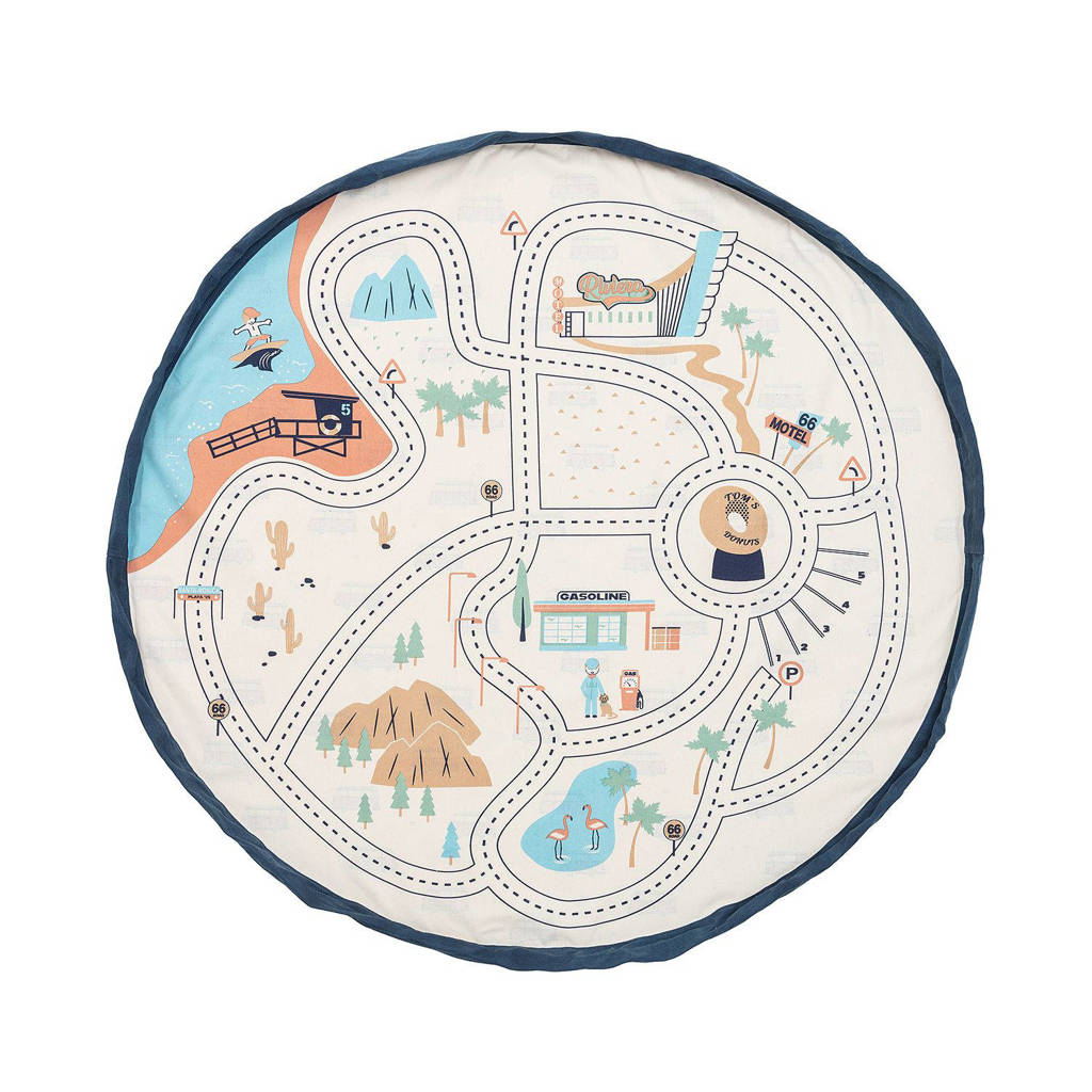 2-in-1 opbergzak / speelkleed LA Roadmap