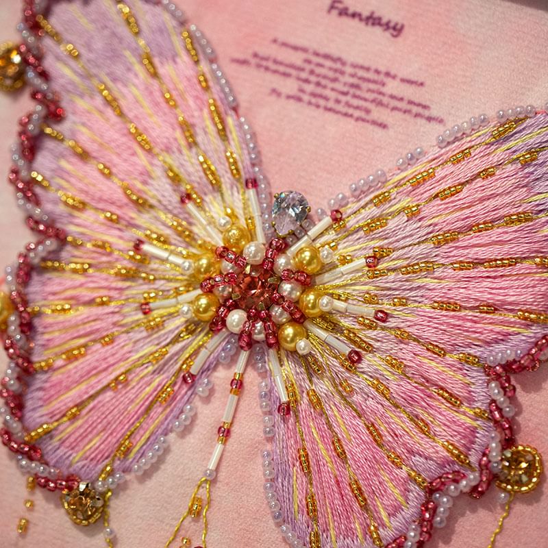 Embroidery Kingdom - Vlinder DIY Borduurpakket / Frame / Set