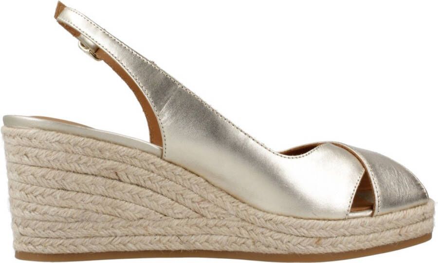 GEOX Panarea Esparto Sleehak Sandalen Goud 1 2 Vrouw