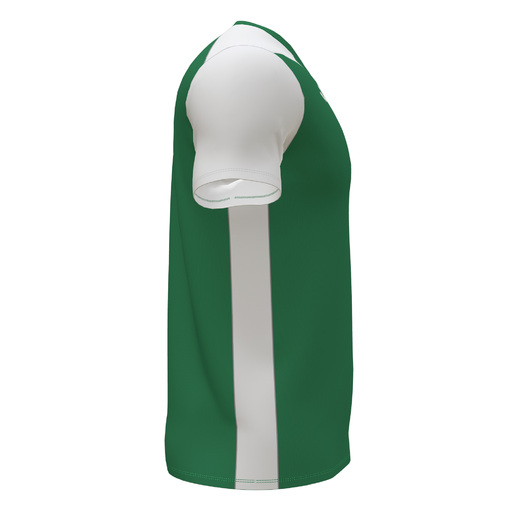Camiseta Joma Record II Verde e Branca de Manga Curta
