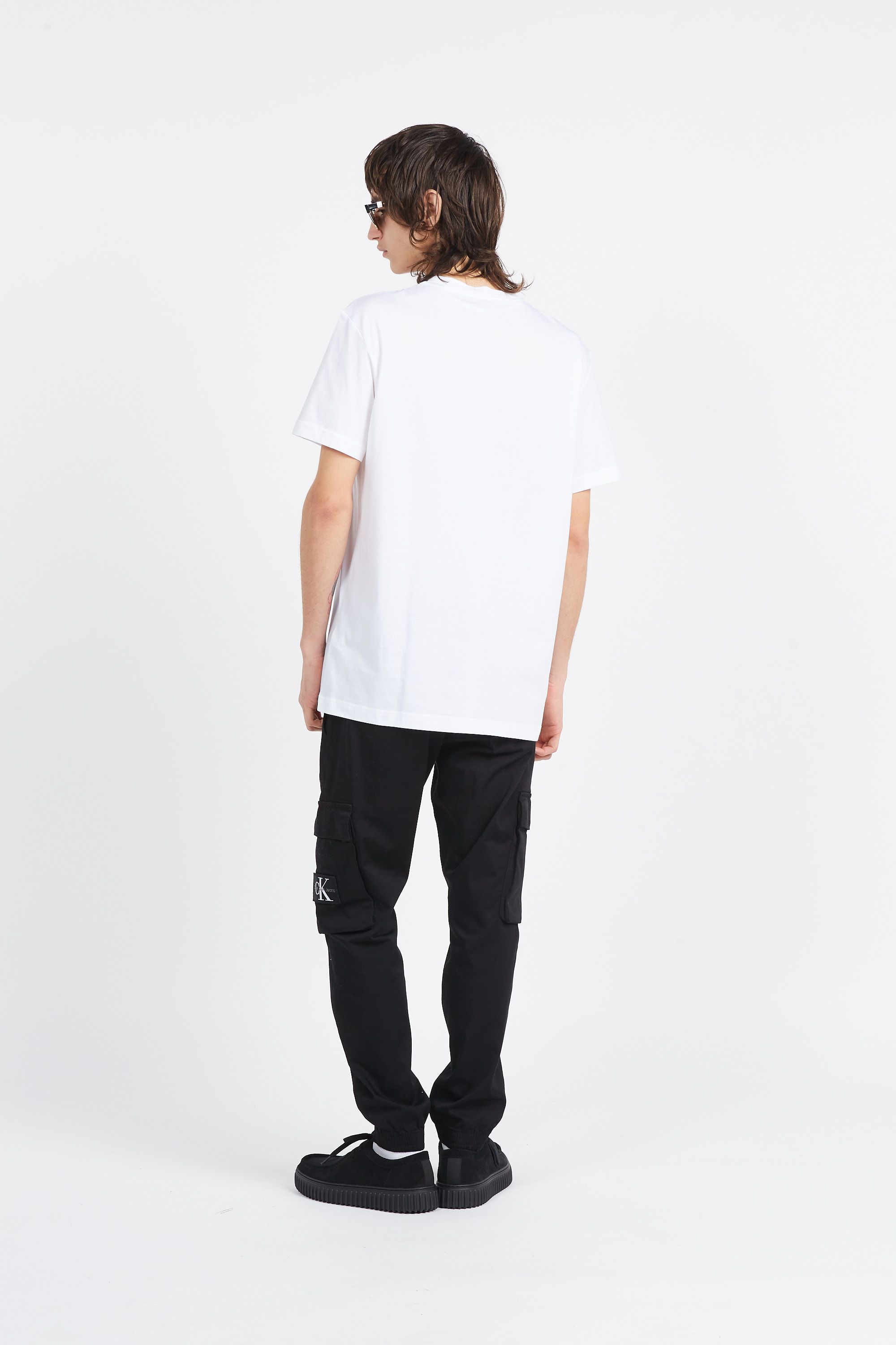 CALVIN KLEIN JEANS T-shirt CK EMBRO BADGE TEE Blanc