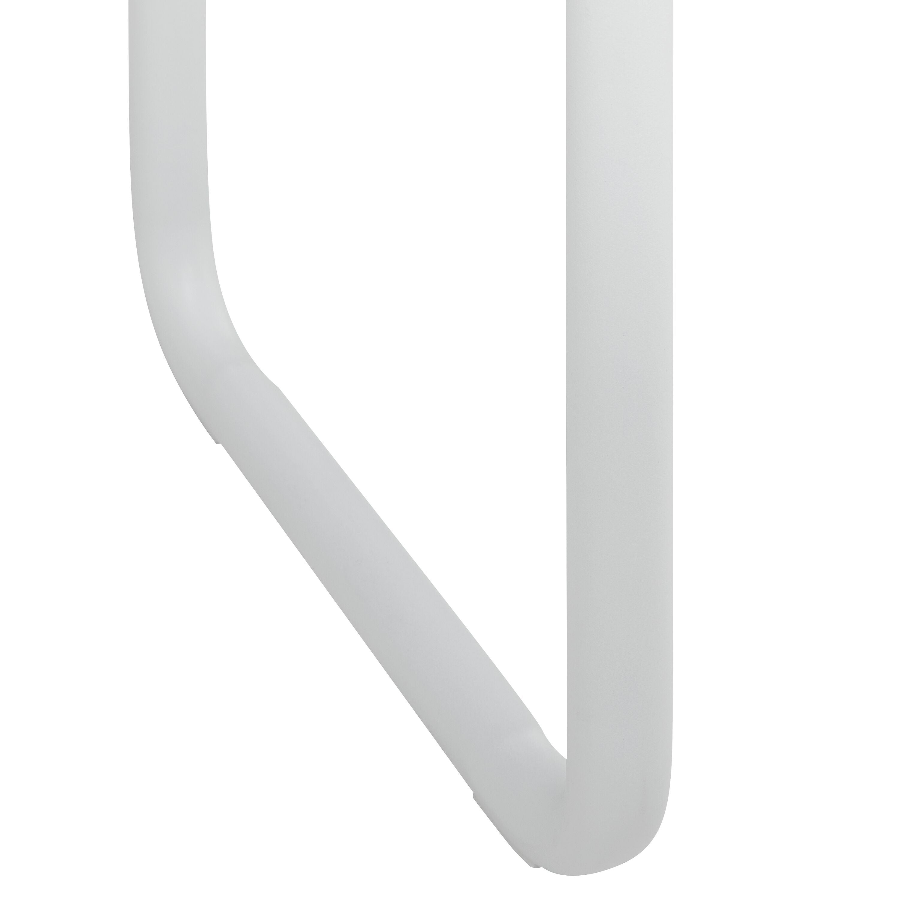 NAYA Bank - Weiss lackiert / B: 80.0 cm x T: 30.0 cm x H: 44.0 cm