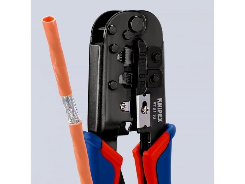 Knipex Crimpzange 190 mm Crimpzange für Westernstecker