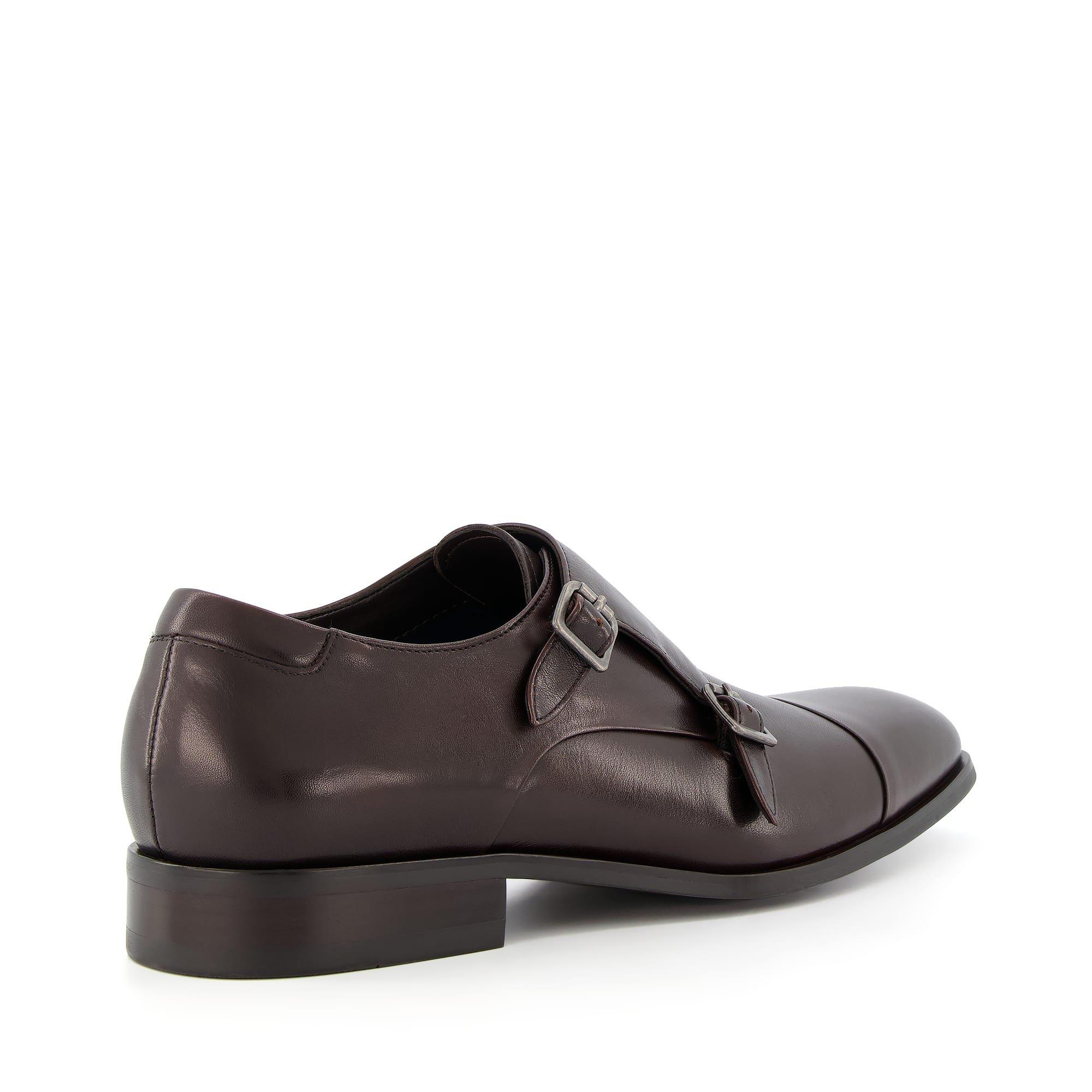 Dune London Scheme Double Buckle Monk Shoes