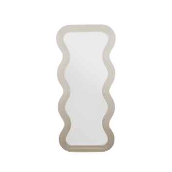 Spiegel houten frame beige 60x135x2,2cm