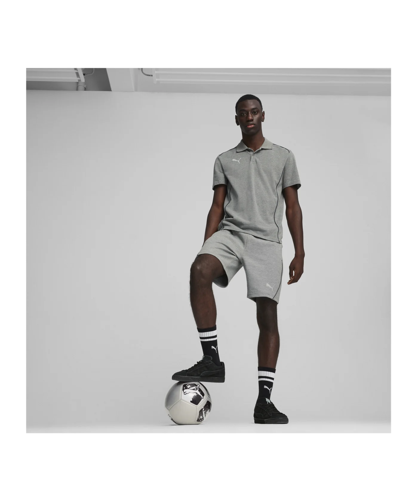 PUMA teamFINAL Casuals Shorts Grau F33