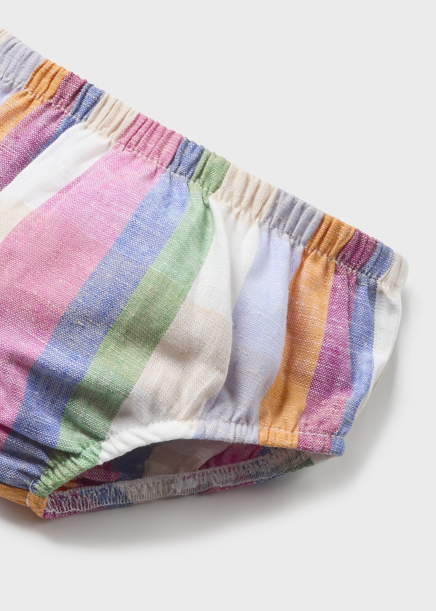 Vestido xadrez Better Cotton Juicy para recém-nascidos com capa para fralda