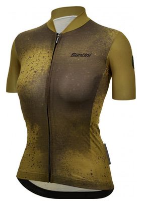 Maillot Manches Courtes Femme Santini Fango Vert