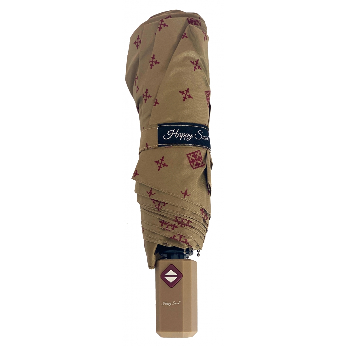 Bleucerise Parapluie pliable avec ouverture et fermeture automatique Happy Swan