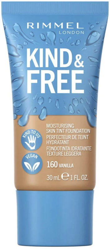 Rimmel London Kind & Free Moisturising Skin Tint Foundation 160 Vanilla 30ml