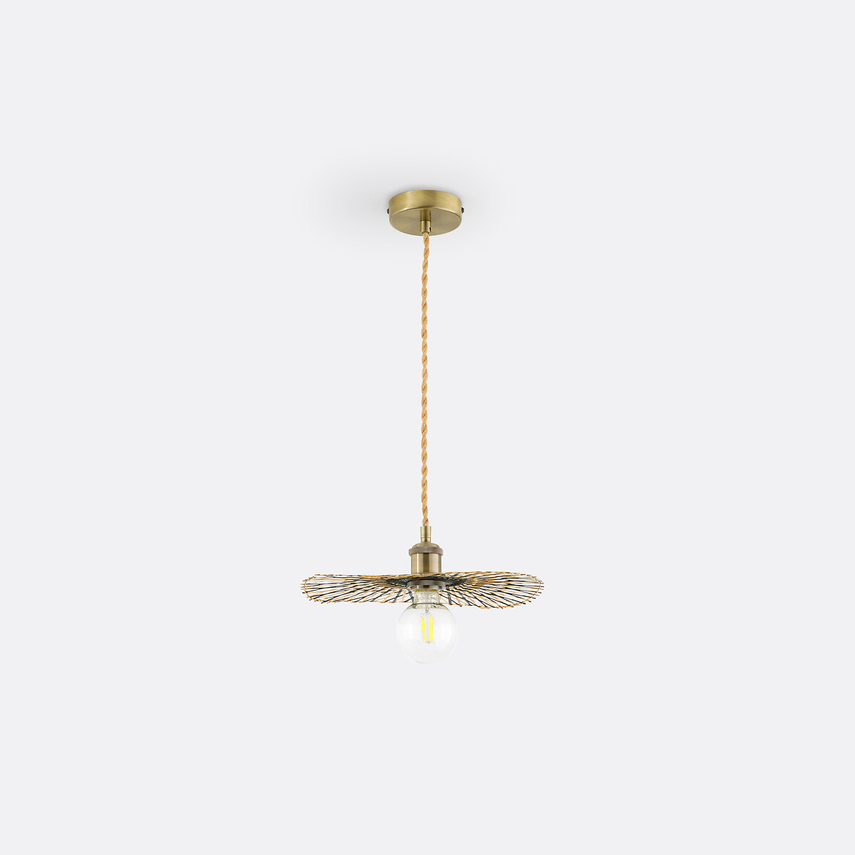 LA REDOUTE INTERIEURS<br>Luminária pendente arejada em bambu Ø30 cm, Ezia