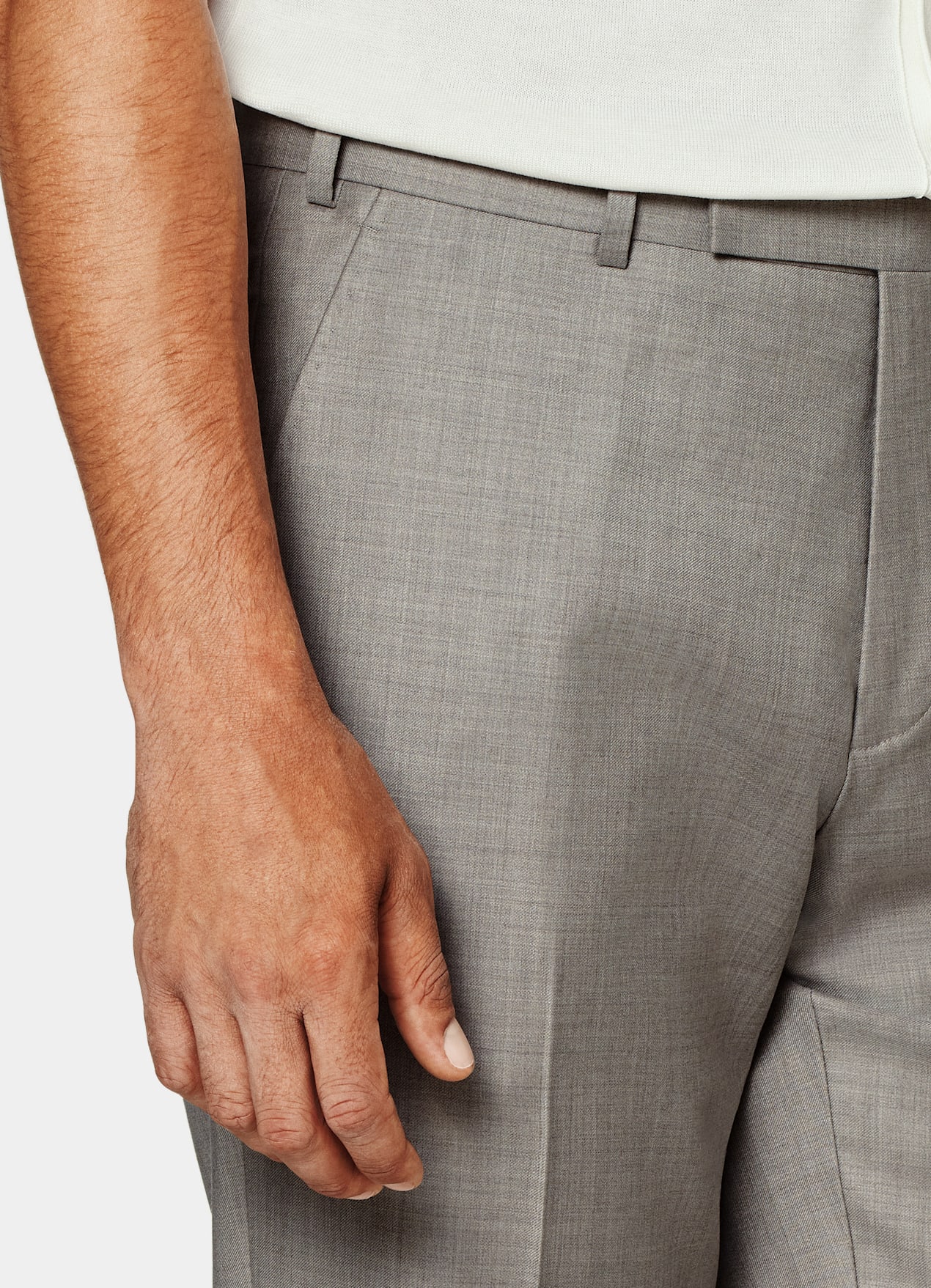 Pantalon Straight Leg taupe