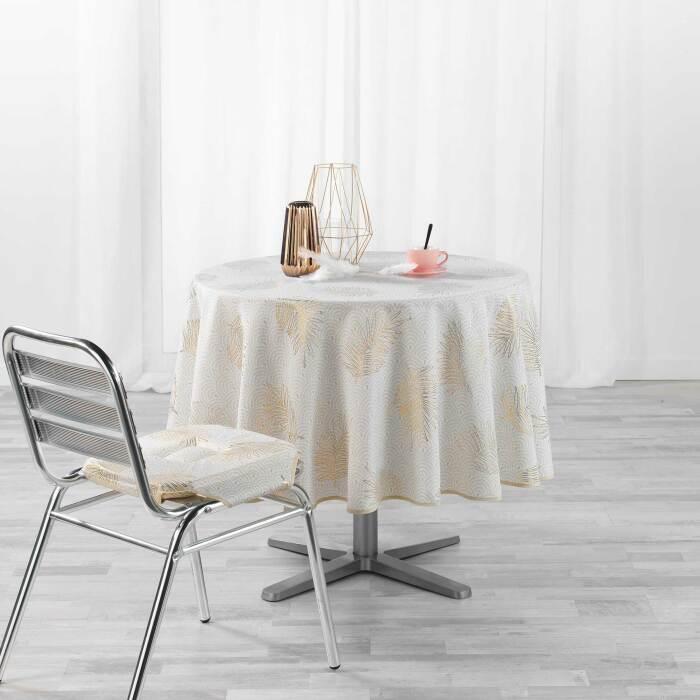 NAPPE RONDE 180 CM POLYESTER IMP SUNNY GOLD