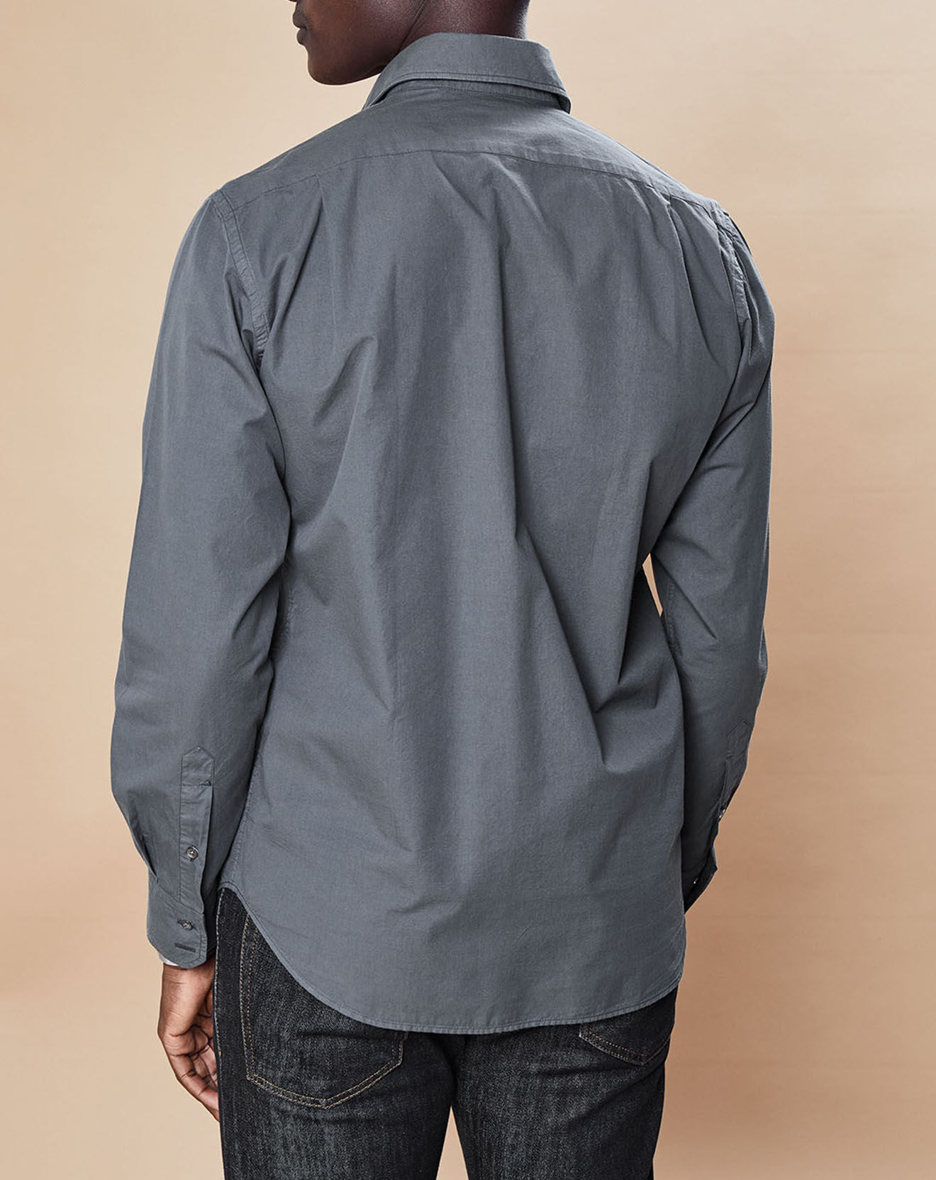 Hartford Chemise Regular Paul Pat charbon
