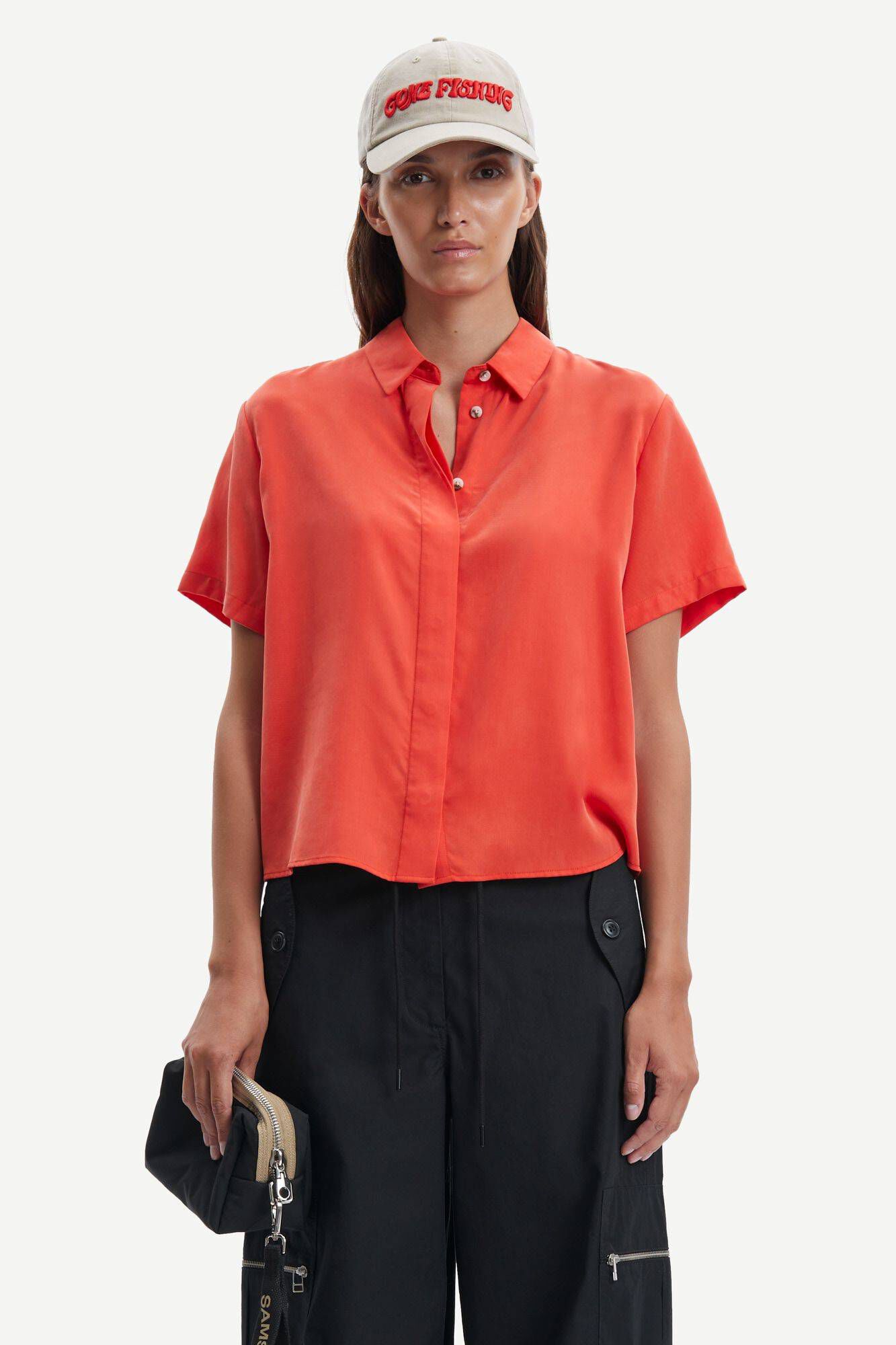 Samsoe Samsoe| Damen Hemdbluse kurzarm MINA SHIRT 14028