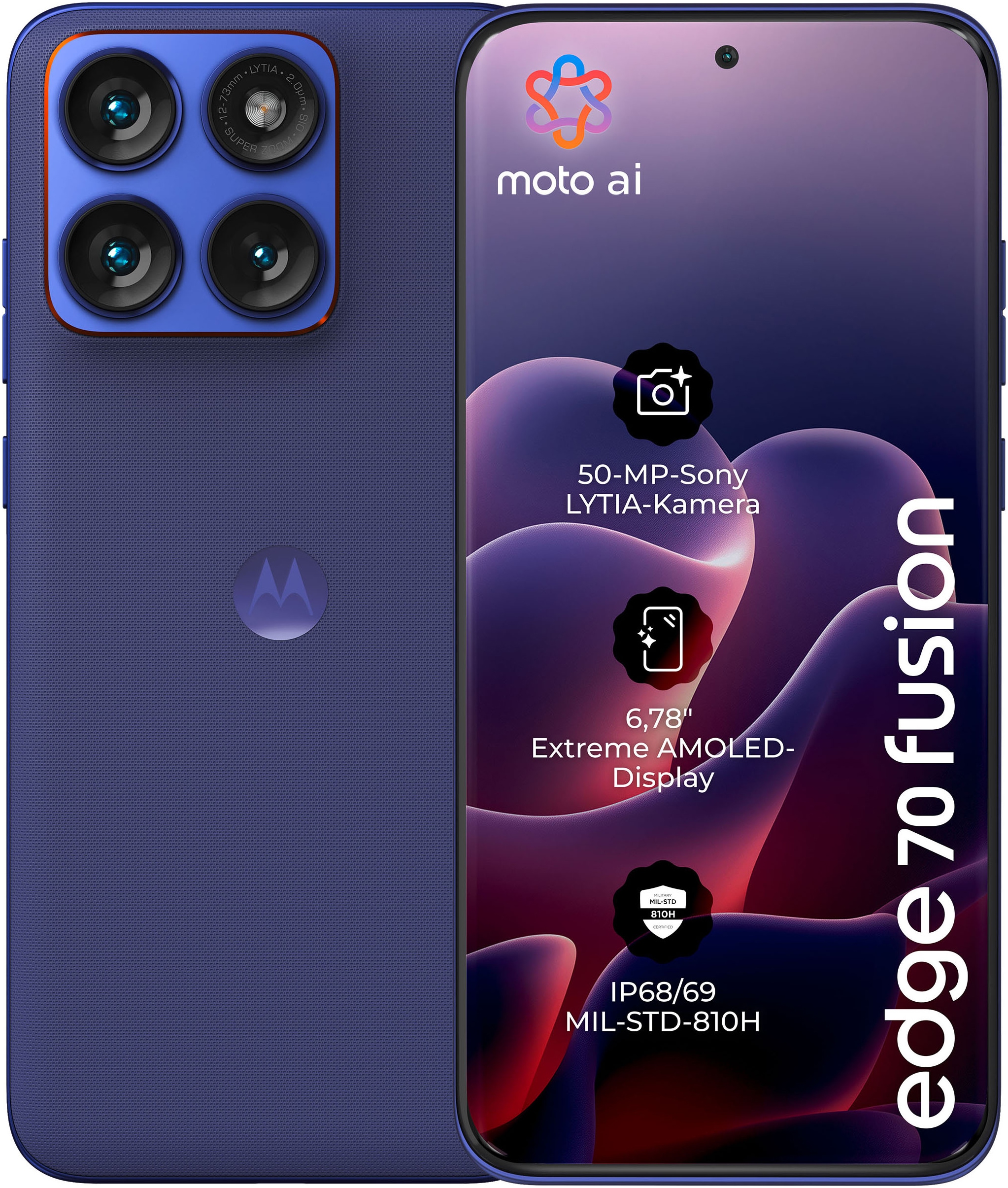 Motorola Smartphone »edge 70 fusion« PANTONE® Orient Blue