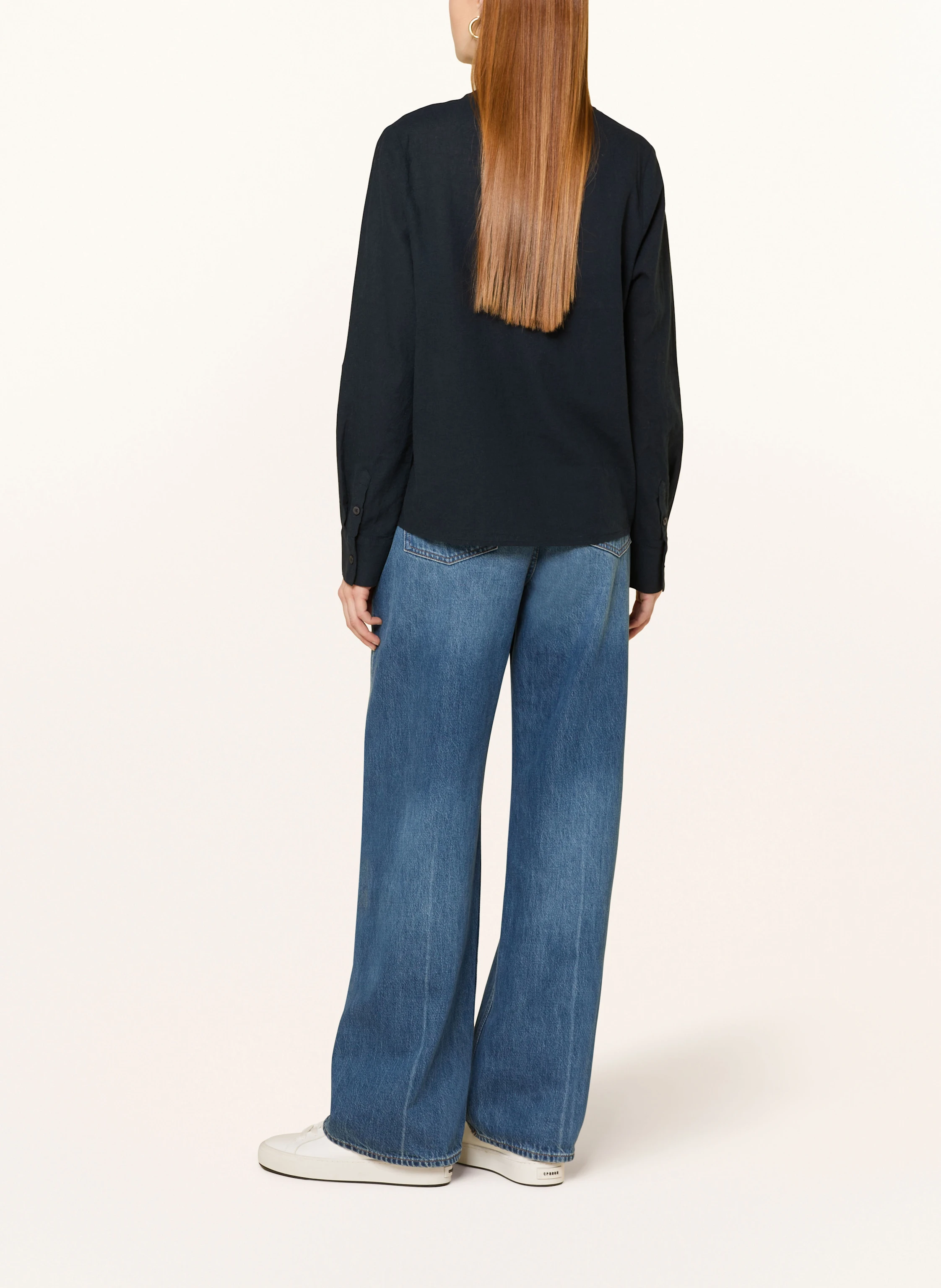 OPUS Blusenshirt FELENA mit Leinen
